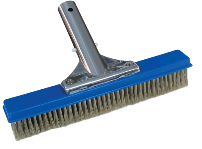 10" Algae Stainless Steel Brush (With Aluminum Back)